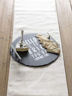 NEW Shiraleah Home Granville Hello is It Brie You're Looking for Cheese Board